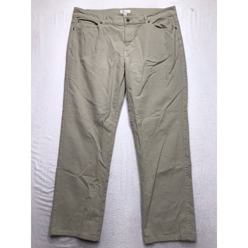 PETER MILLAR Crown Vintage Canvas Pants Men 40x30 Khaki Tan 5 Pocket Golf Chino